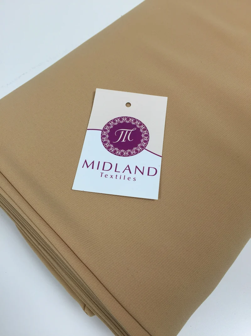 Plain Poly Moss Crepe Georgette Fabric 58" Wide | Multi-Colour | M420