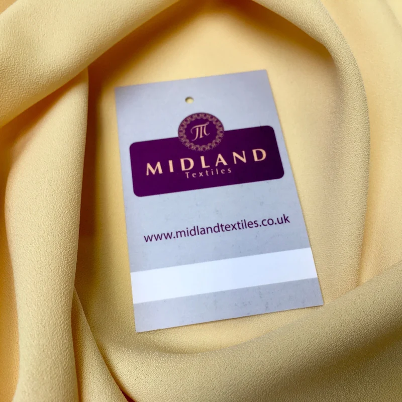Plain Poly Moss Crepe Georgette Fabric 58" Wide | Multi-Colour | M420