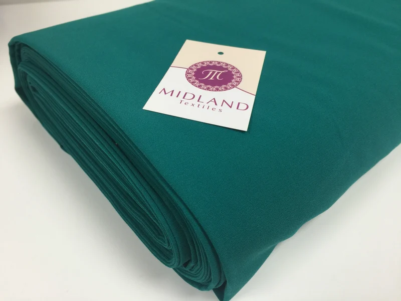Plain Poly Moss Crepe Georgette Fabric 58" Wide | Multi-Colour | M420