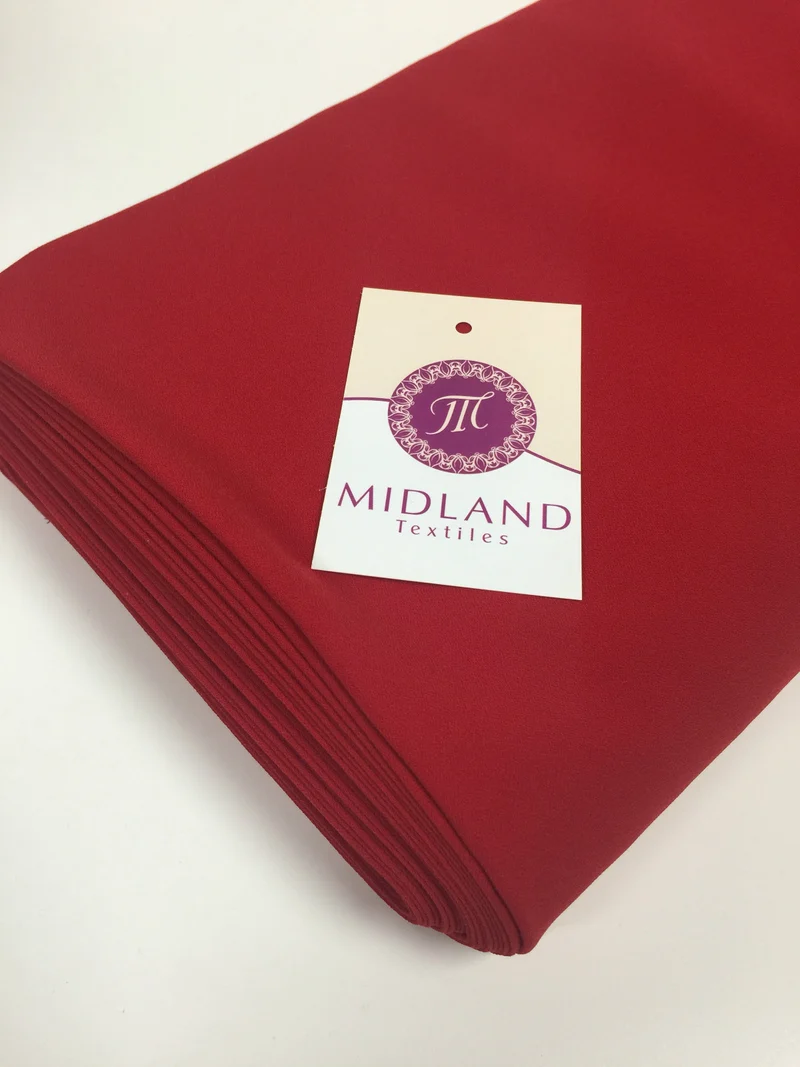Plain Poly Moss Crepe Georgette Fabric 58" Wide | Multi-Colour | M420