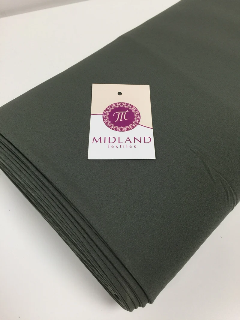 Plain Poly Moss Crepe Georgette Fabric 58" Wide | Multi-Colour | M420