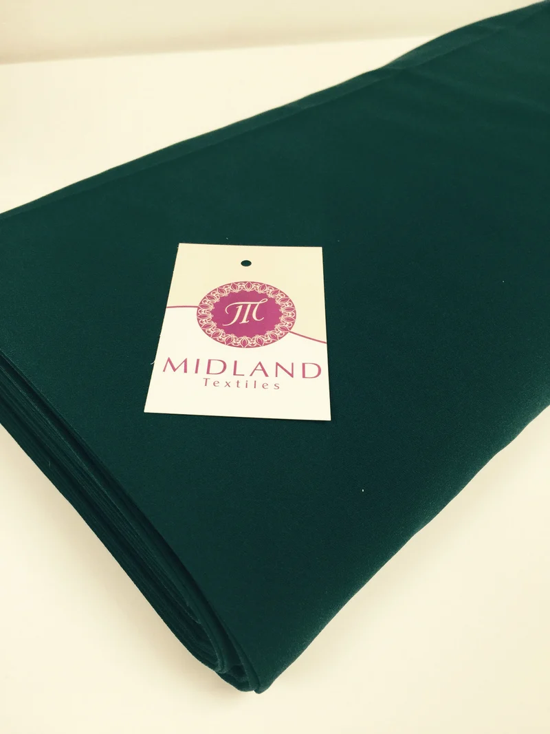 Plain Poly Moss Crepe Georgette Fabric 58" Wide | Multi-Colour | M420