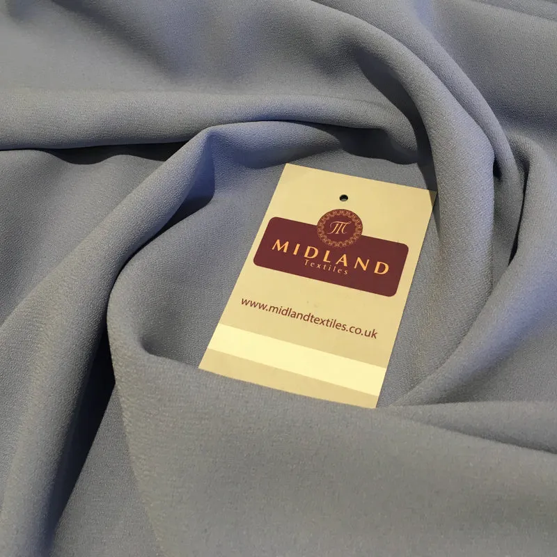 Plain Poly Moss Crepe Georgette Fabric 58" Wide | Multi-Colour | M420