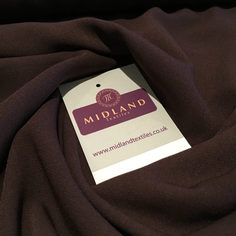 Plain Poly Moss Crepe Georgette Fabric 58" Wide | Multi-Colour | M420