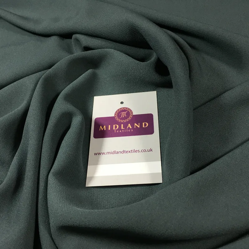 Plain Poly Moss Crepe Georgette Fabric 58" Wide | Multi-Colour | M420