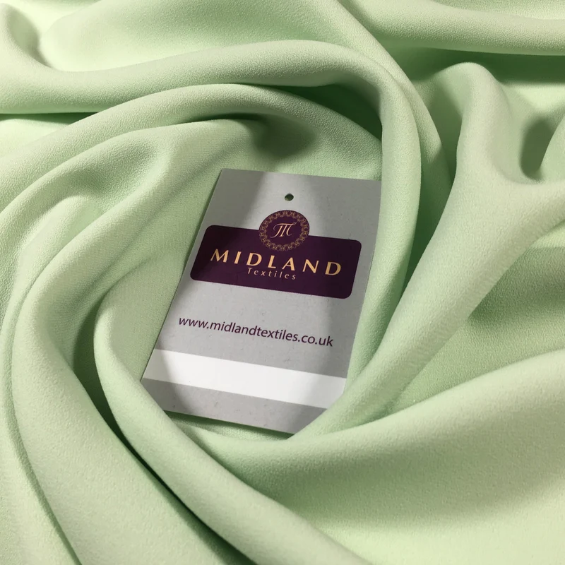 Plain Poly Moss Crepe Georgette Fabric 58" Wide | Multi-Colour | M420