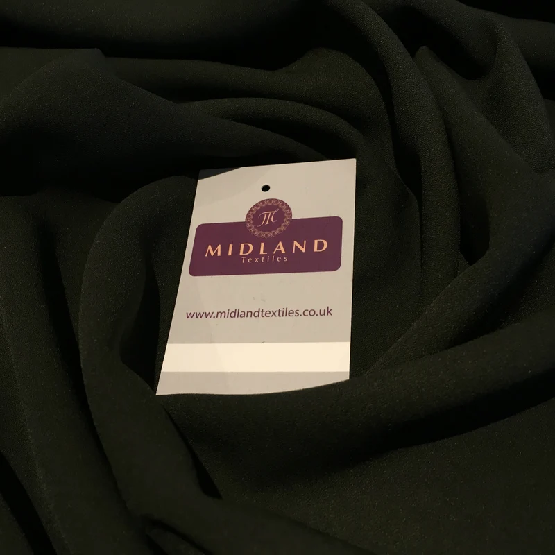 Plain Poly Moss Crepe Georgette Fabric 58" Wide | Multi-Colour | M420