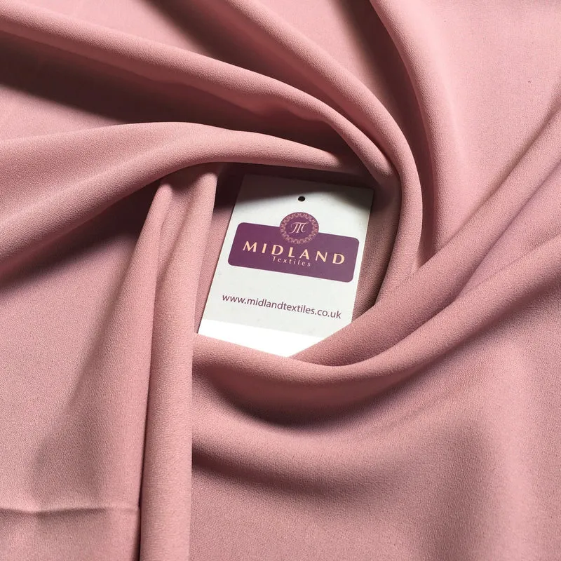 Plain Poly Moss Crepe Georgette Fabric 58" Wide | Multi-Colour | M420