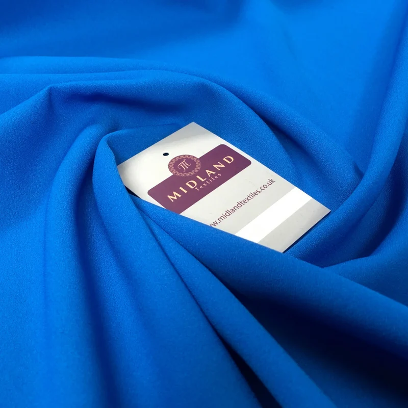 Plain Poly Moss Crepe Georgette Fabric 58" Wide | Multi-Colour | M420