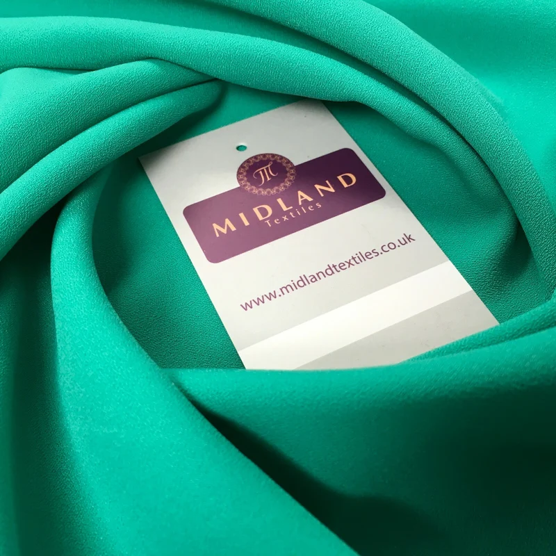 Plain Poly Moss Crepe Georgette Fabric 58" Wide | Multi-Colour | M420