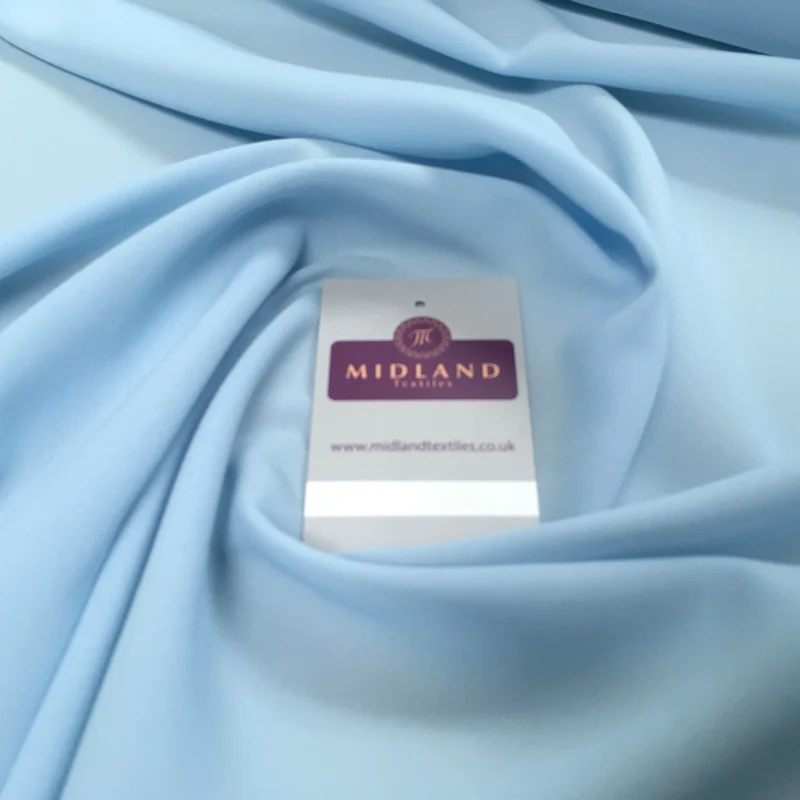 Plain Poly Moss Crepe Georgette Fabric 58" Wide | Multi-Colour | M420