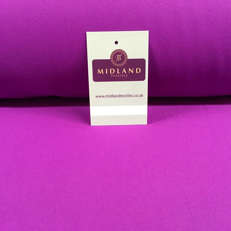 Plain Poly Moss Crepe Georgette Fabric 58" Wide | Multi-Colour | M420