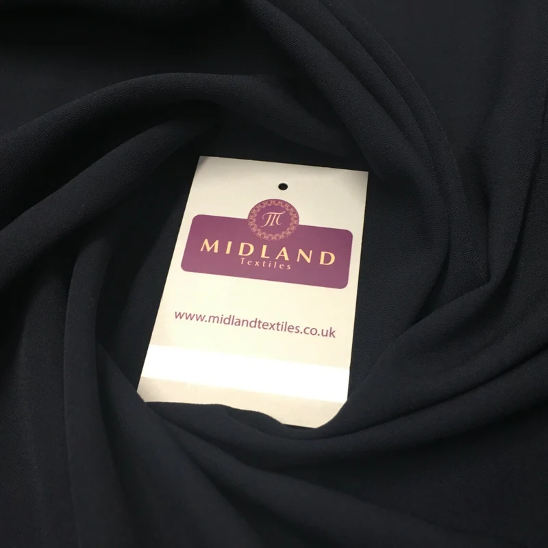 Plain Poly Moss Crepe Georgette Fabric 58" Wide | Multi-Colour | M420