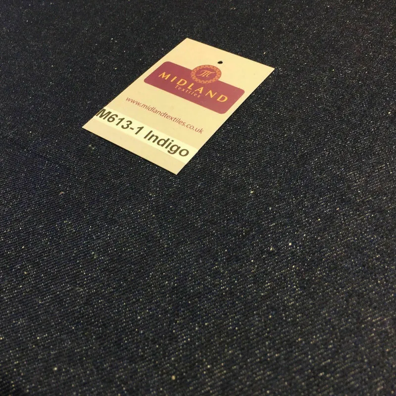 14oz Heavyweight Indigo Denim Fabric 100% Cotton 58" Wide | M613