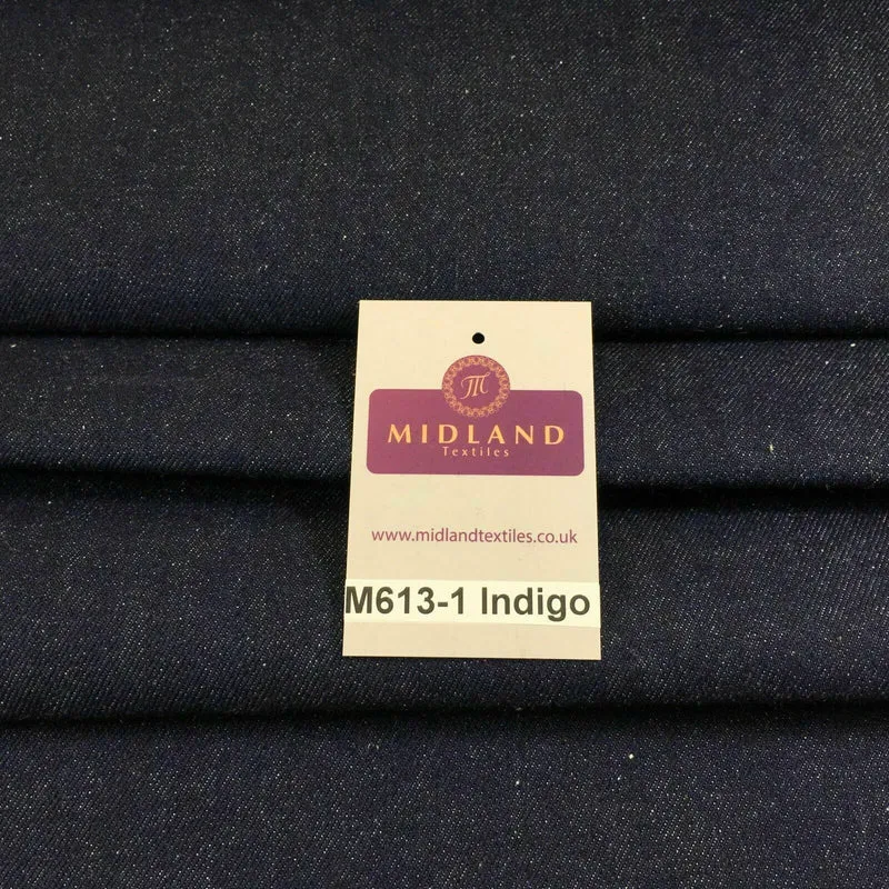 14oz Heavyweight Indigo Denim Fabric 100% Cotton 58" Wide | M613