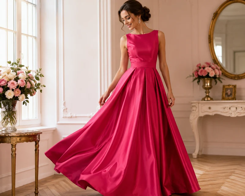 Plain Polyester Faux Silk Taffeta dress craft fabric 142cm wide M2135