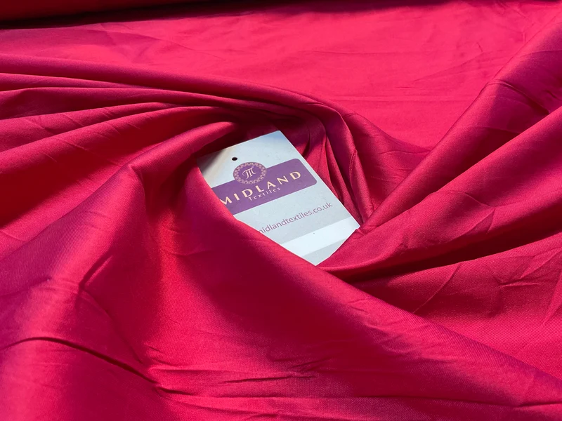 Plain Polyester Faux Silk Taffeta dress craft fabric 142cm wide M2135