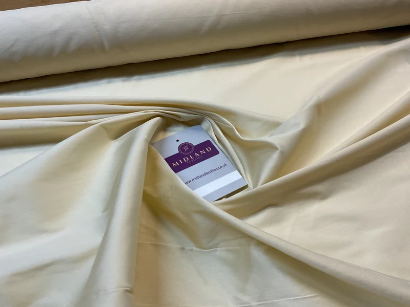 Plain Polyester Faux Silk Taffeta dress craft fabric 142cm wide M2135
