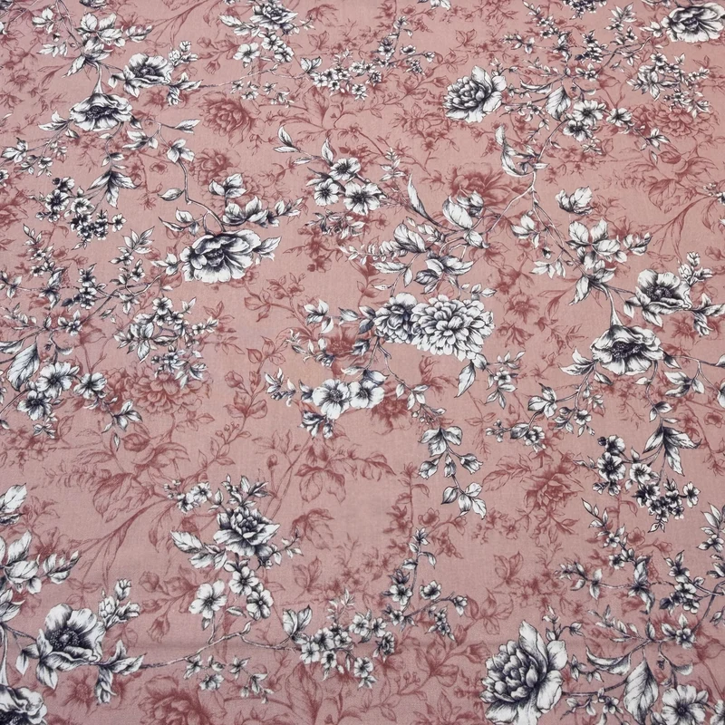 Graceful Meadow Cotton Poplin Print Fabric – 100% Cotton - 147cm Wide - M2132
