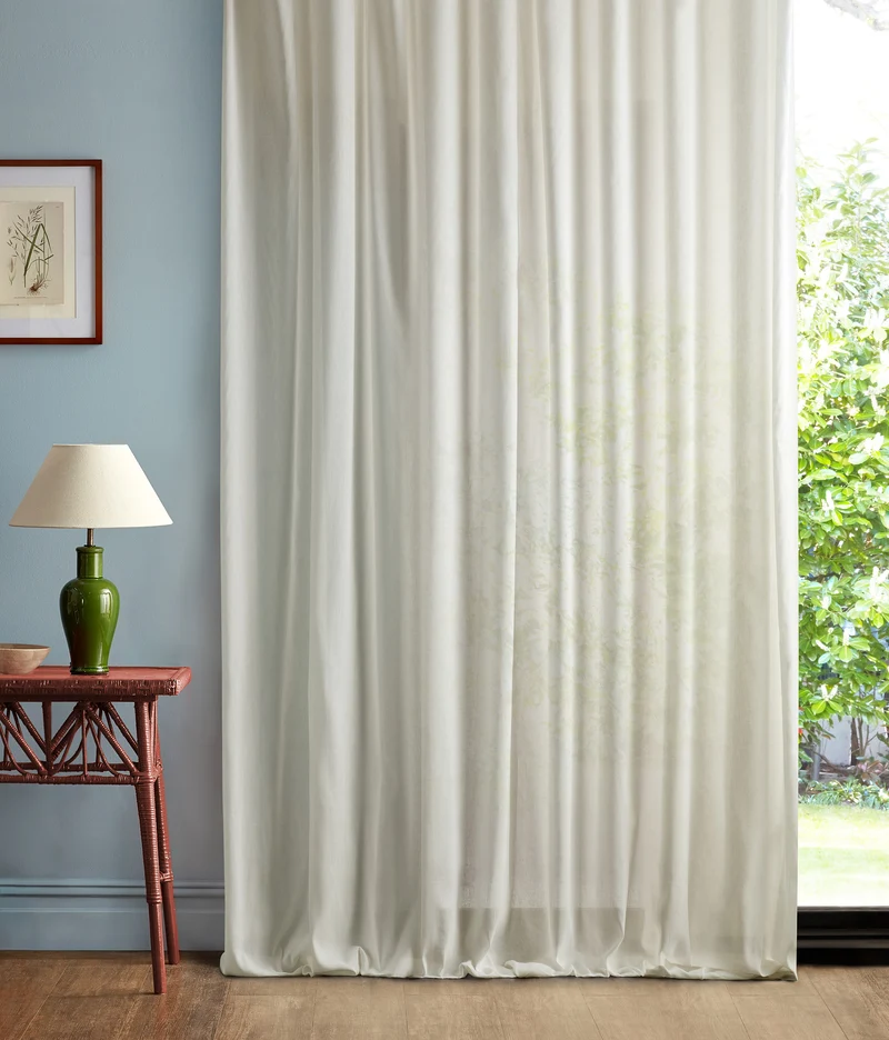 Gardinenstoff Sheer - seaspray white 302 cm