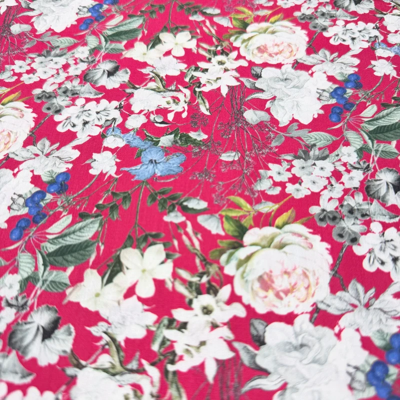 Spring roses floral Cotton Poplin Print Fabric – 100% Cotton - 147cm Wide - M2129