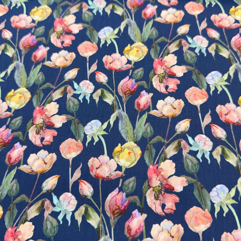 Wild Garden floral Cotton Print Fabric – 100% Cotton - 147cm Wide - M2127