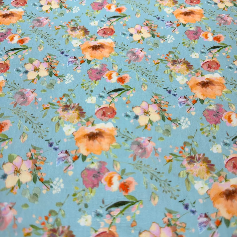 Petal Splah Floral Cotton Print Fabric – 100% Cotton - 147cm Wide - M2125