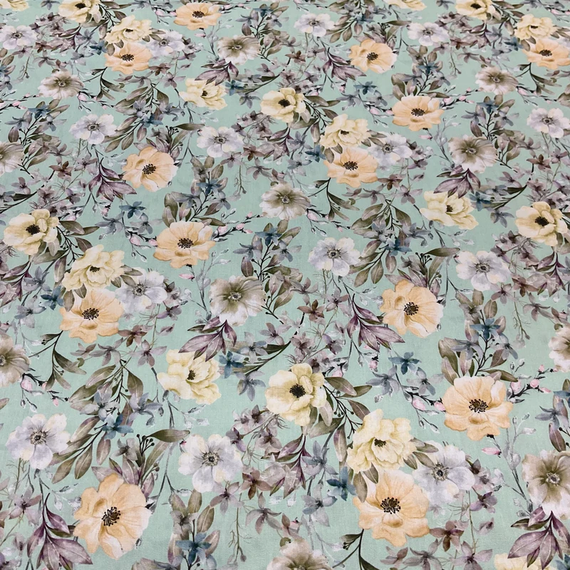 Soft Palette Floral Cotton Print Fabric – 100% Cotton - 147cm Wide - M2119