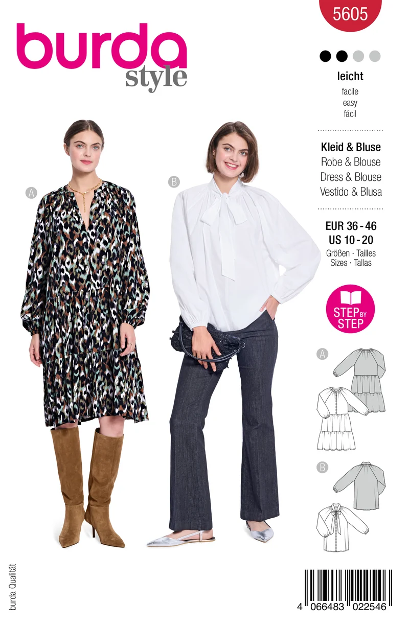 5605 - Kleid & Bluse