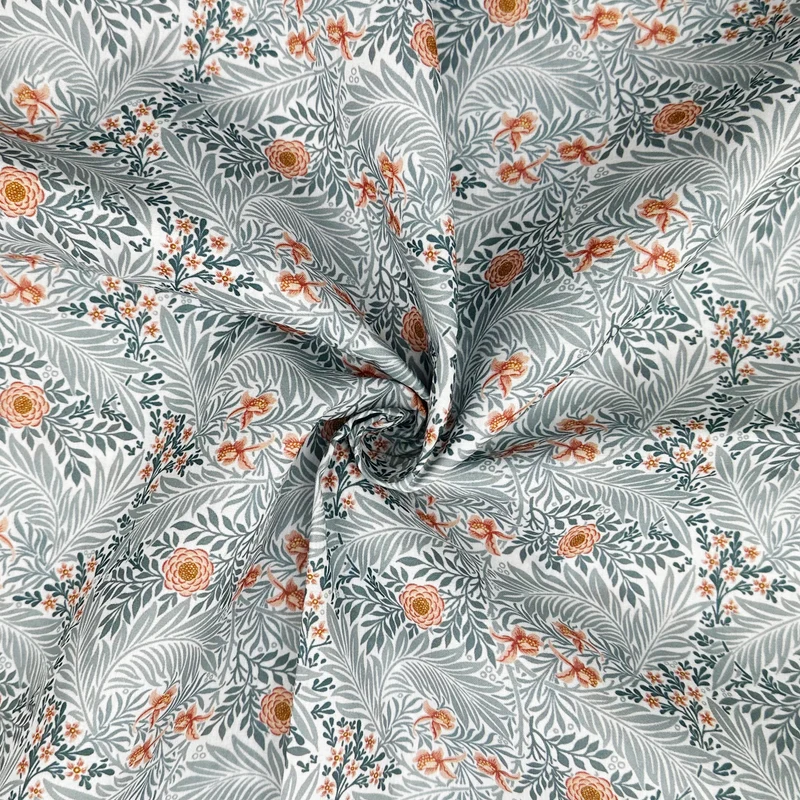 William Morris Larkspur Fabric – 115cm Wide – Premium Polycotton M2084 – £3.99 per metre