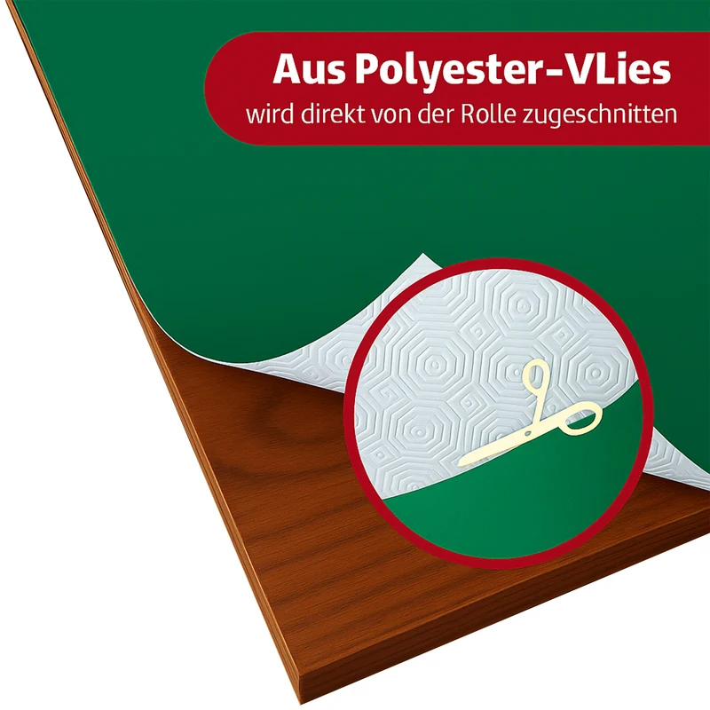 Tischpolster poker grün eckig