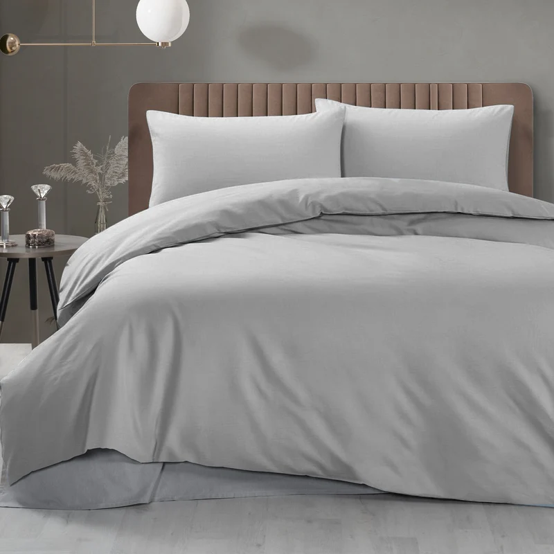 DecoHomeTextil Bettwäsche Set Bettgarnitur mit Reißverschluss Polycotton Uni