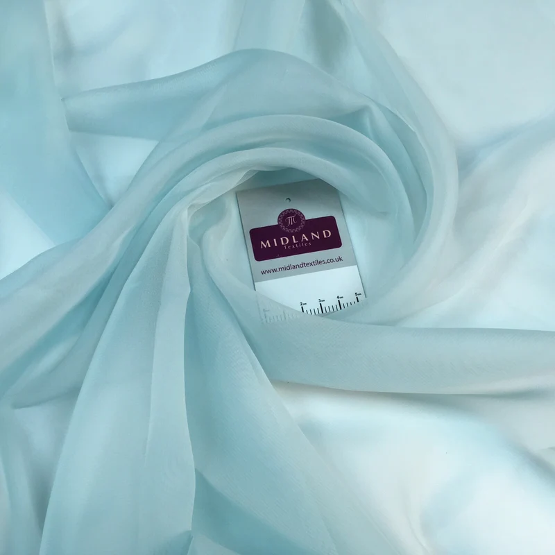 Plain Georgette Chiffon Lightweight sheer Fabric 150 cm M687 Mtex