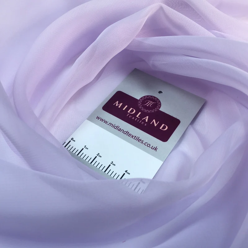 Plain Georgette Chiffon Lightweight sheer Fabric 150 cm M687 Mtex