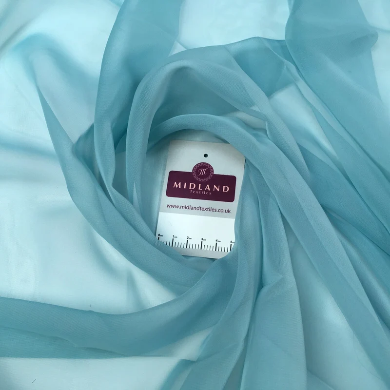 Plain Georgette Chiffon Lightweight sheer Fabric 150 cm M687 Mtex