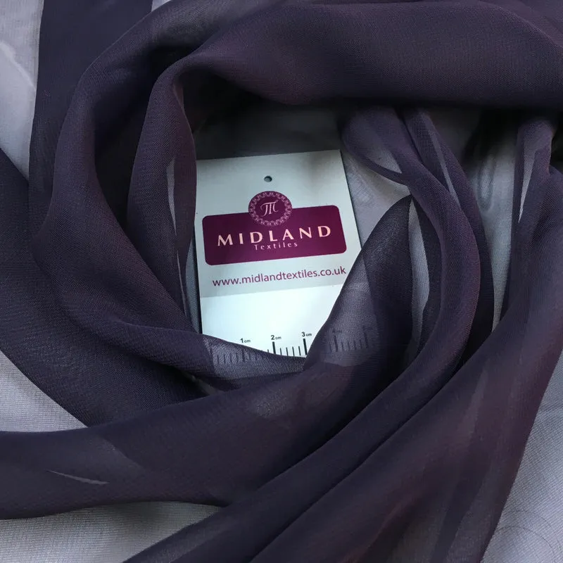 Plain Georgette Chiffon Lightweight sheer Fabric 150 cm M687 Mtex