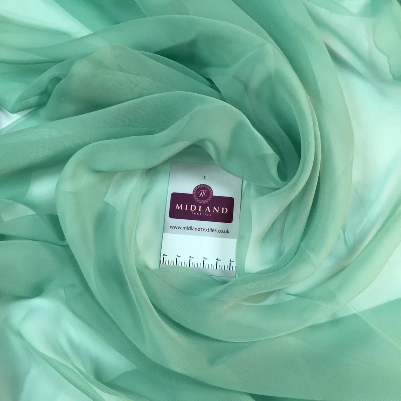 Plain Georgette Chiffon Lightweight sheer Fabric 150 cm M687 Mtex