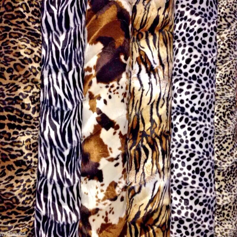 Animal Print Velboa Faux Fur Fabric - 60" Wide - Craft & Soft Toy Material - M220