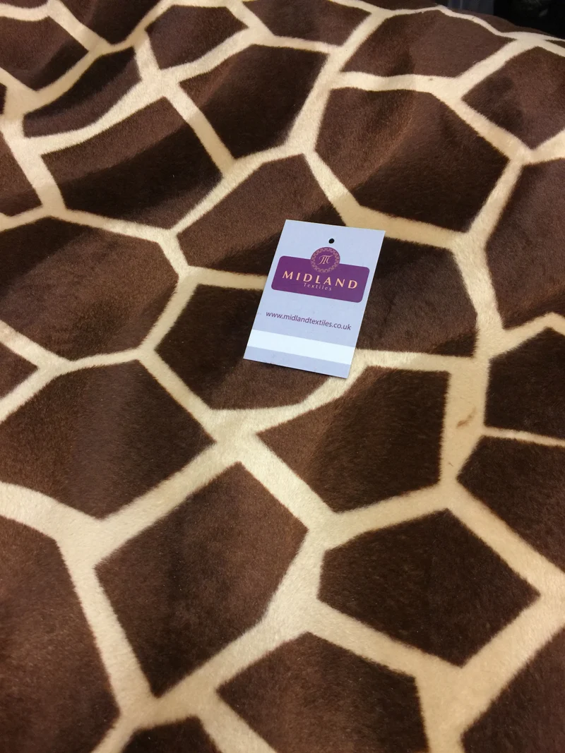 Animal Print Velboa Faux Fur Fabric - 60" Wide - Craft & Soft Toy Material - M220