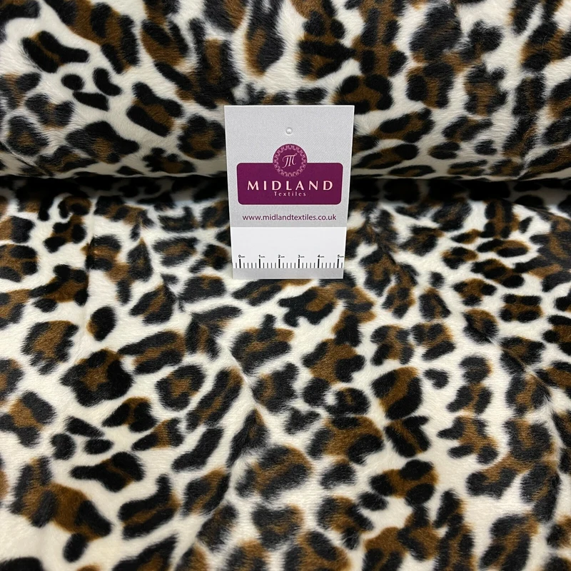 Animal Print Velboa Faux Fur Fabric - 60" Wide - Craft & Soft Toy Material - M220