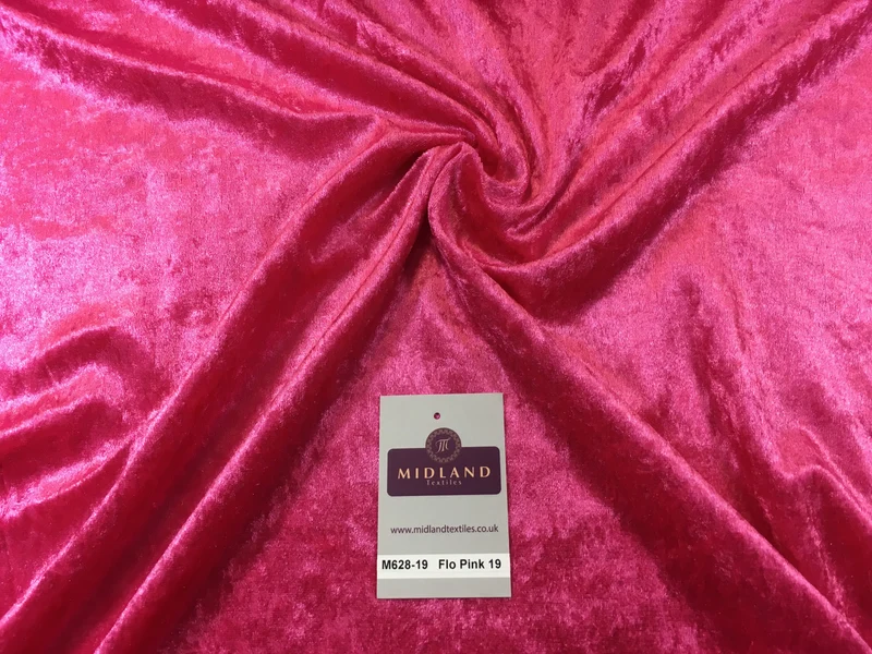 Crushed Velvet Fabric - Stretch Velour Material - 58" Wide - M628