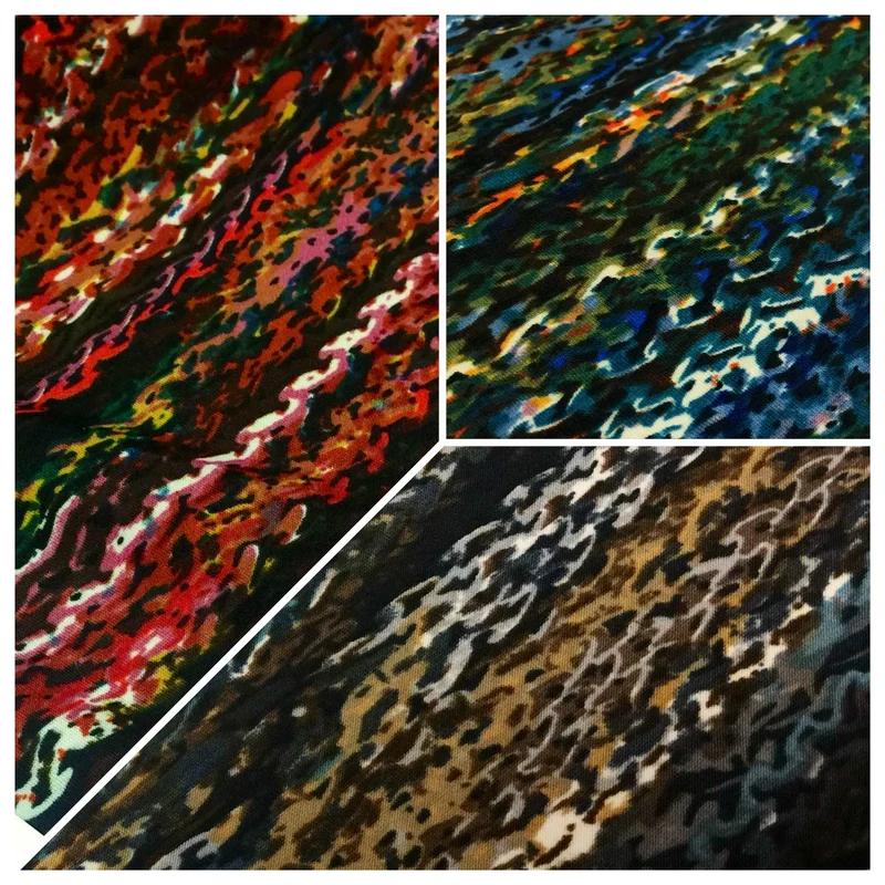 Multi Coloured Striped ITY Jersey Stretch Fabric - 58" Wide - M167