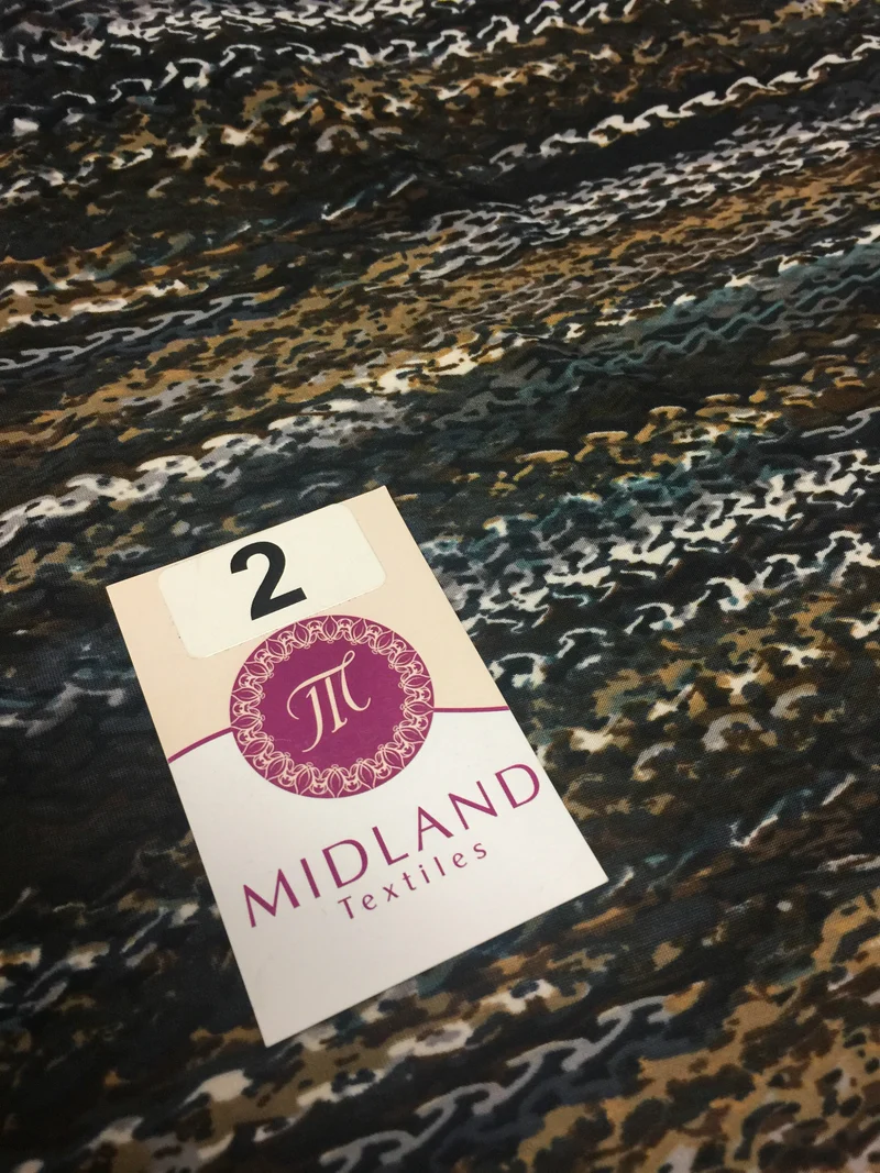 Multi Coloured Striped ITY Jersey Stretch Fabric - 58" Wide - M167