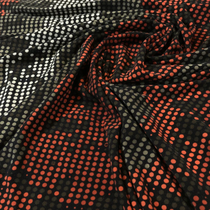 Spotted Print ITY Stretch Jersey Fabric – 150cm Wide – £9.99 per metre