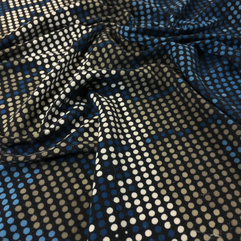 Spotted Print ITY Stretch Jersey Fabric – 150cm Wide – £9.99 per metre