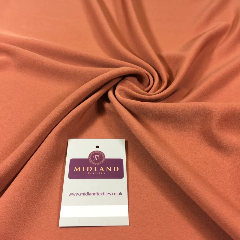 Plain Peach-Skin Powder Touch Crepe Fabric – 150cm Wide – M5