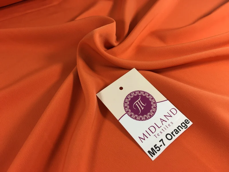 Plain Peach-Skin Powder Touch Crepe Fabric – 150cm Wide – M5