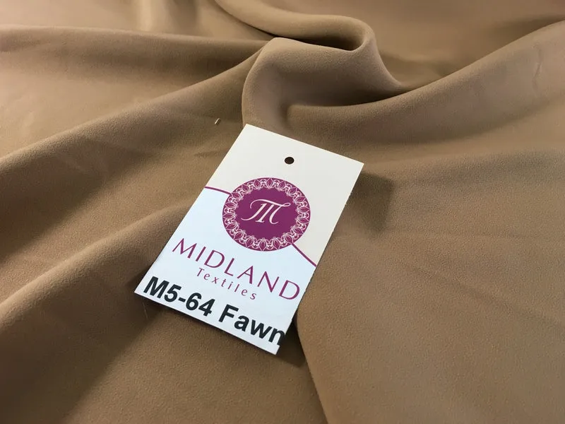 Plain Peach-Skin Powder Touch Crepe Fabric – 150cm Wide – M5
