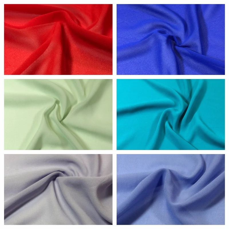 Plain Sheer Georgette Chiffon Fabric – 150cm Wide – M746