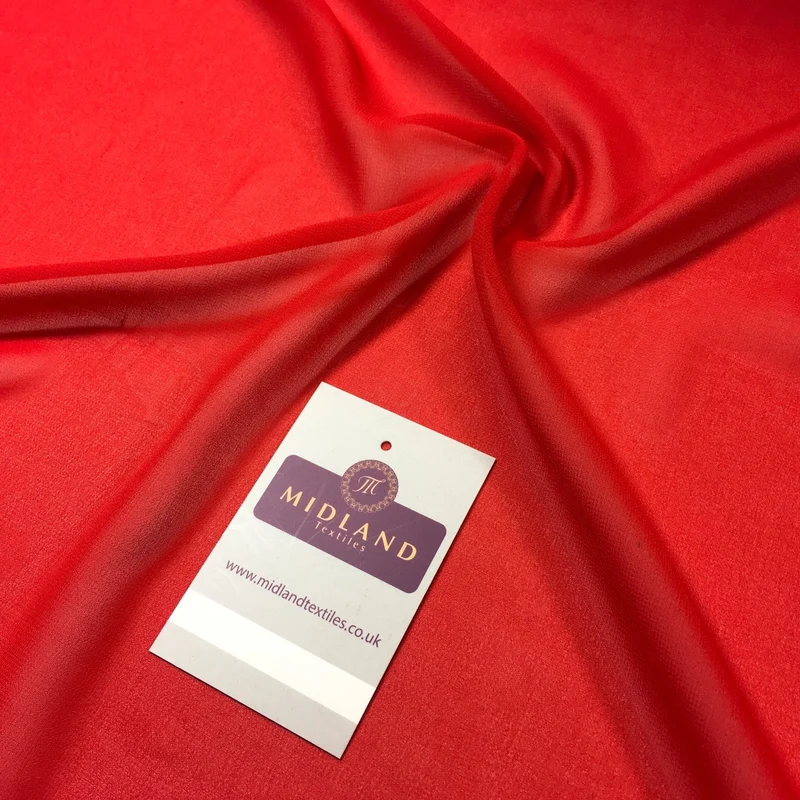 Plain Sheer Georgette Chiffon Fabric – 150cm Wide – M746